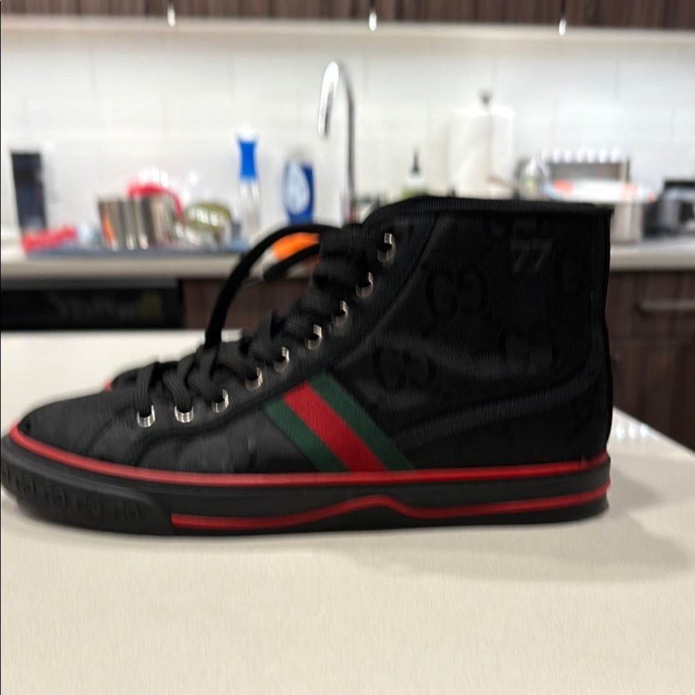 Gucci Men's Black High-Top Sneakers